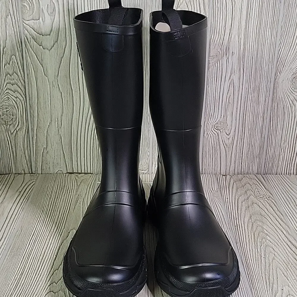 BASS Outdoor Breathable Black Field Rainboot Mens Size 12 NEW